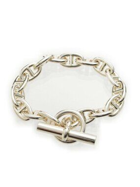 Hermes Chaine D'ancre PM 16 Links Bracelet Silver